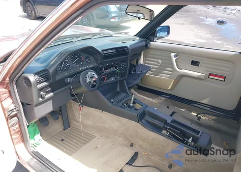 1987 BMW 325 Is Automatic z USA, uszkodzony, nr VIN WBAAA2305H3113765